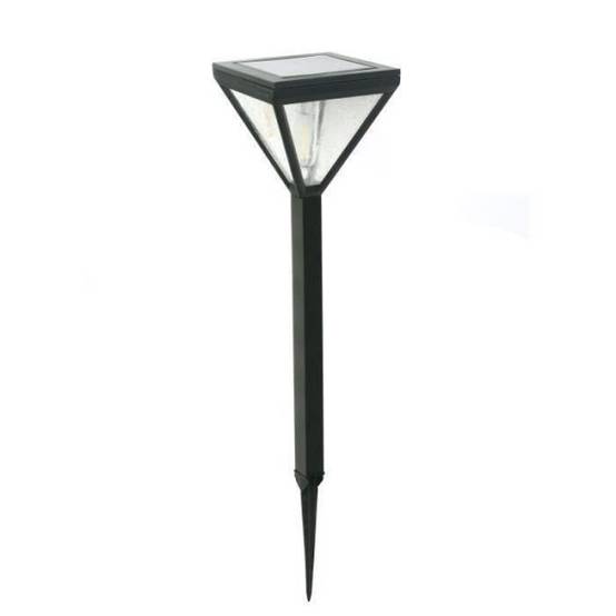 Lanterne solaire inox verre perlé 25 lumens blanc chaud - GALIX - Image 2