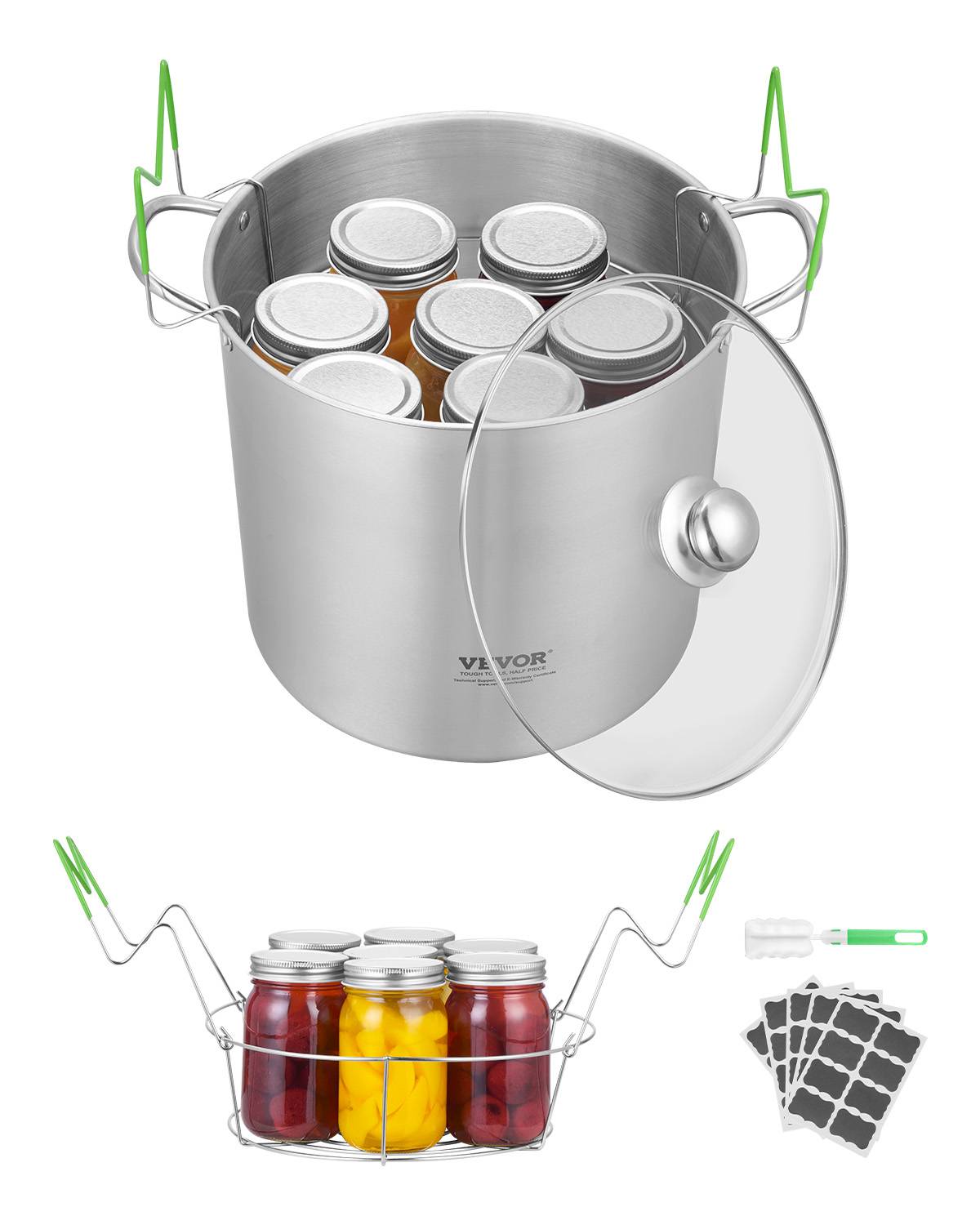 Vevor - Kit de démarrage pour mise en conserve marmite à conserves avec grille VEVOR - Image 1