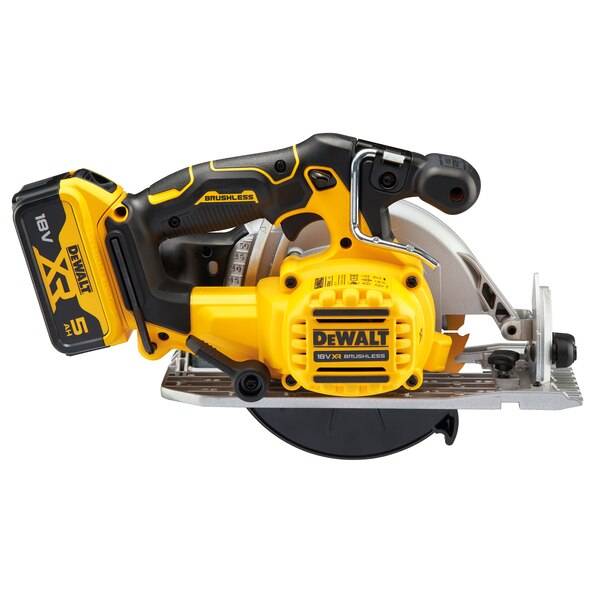 Scie circulaire 165 mm XR 18V DEWALT + 2 batteries 5Ah + coffret Tstak - DCS565P2-QW - Image 2