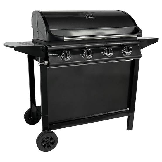 Barbecue au gaz RENO - 4 brûleurs avec thermomètre 14kW - HAPPY GARDEN - Image 1