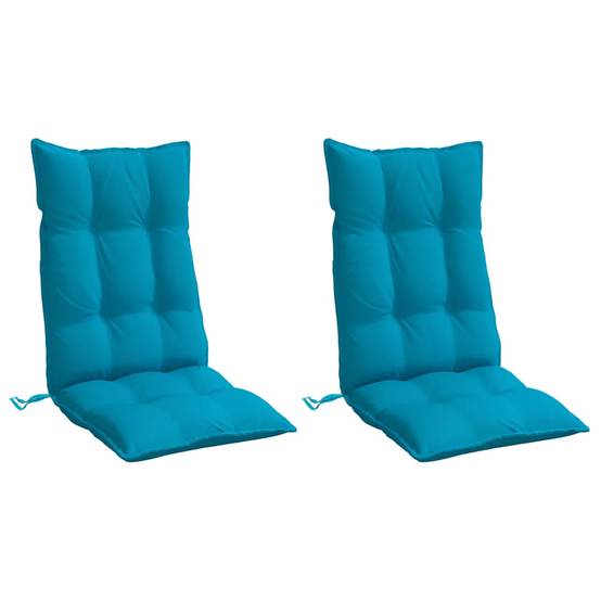 PANGIVO - Coussins de chaise à dossier haut lot de 2 tissu Oxford bleu clair 120 x 50 x 7 cm - PANGIVO - Image 3