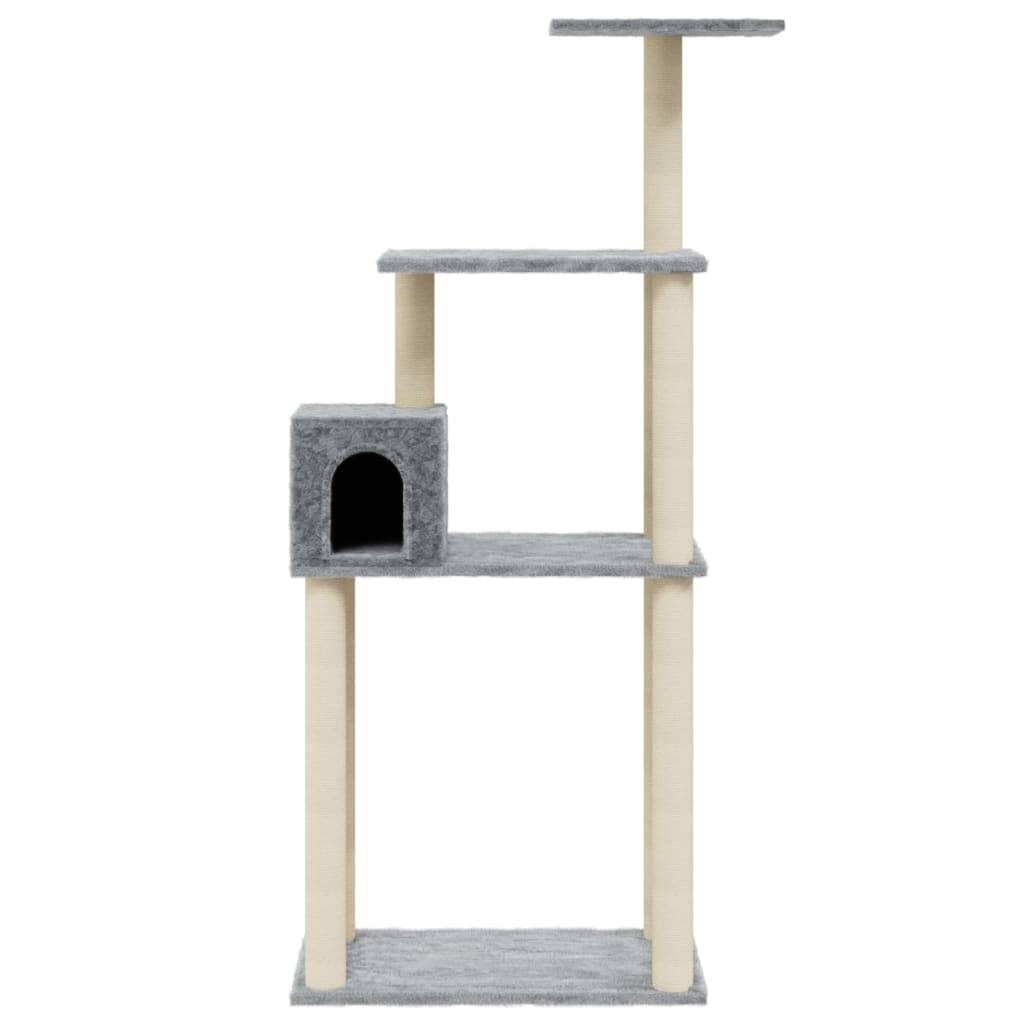 Vidaxl - Arbre à chat avec griffoirs en sisal Gris clair 147 cm vidaXL 171477 - Image 5