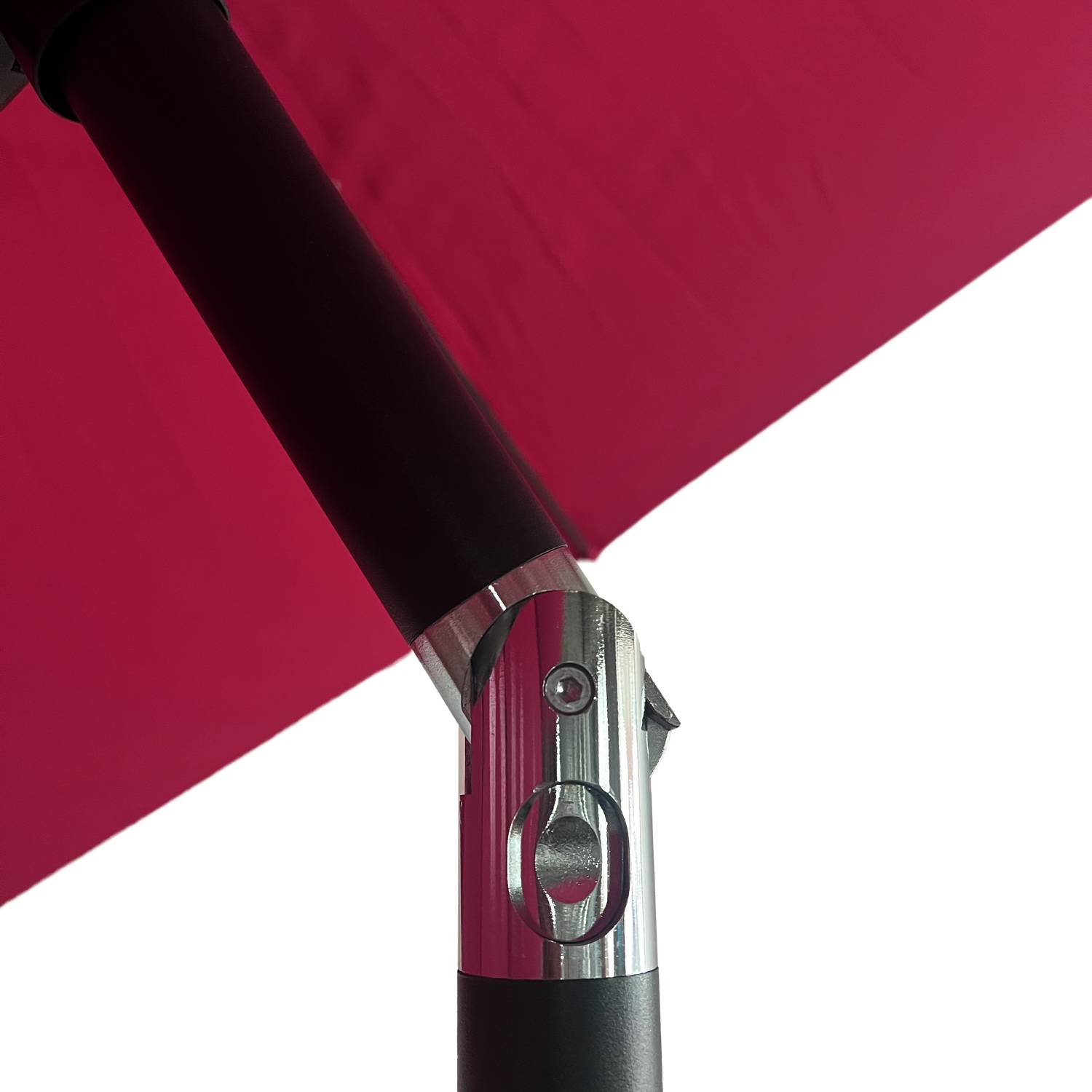Happy Garden - Parasol droit HAPUNA rond 3,30m de diamètre fuchsia - HAPPY GARDEN - Image 5
