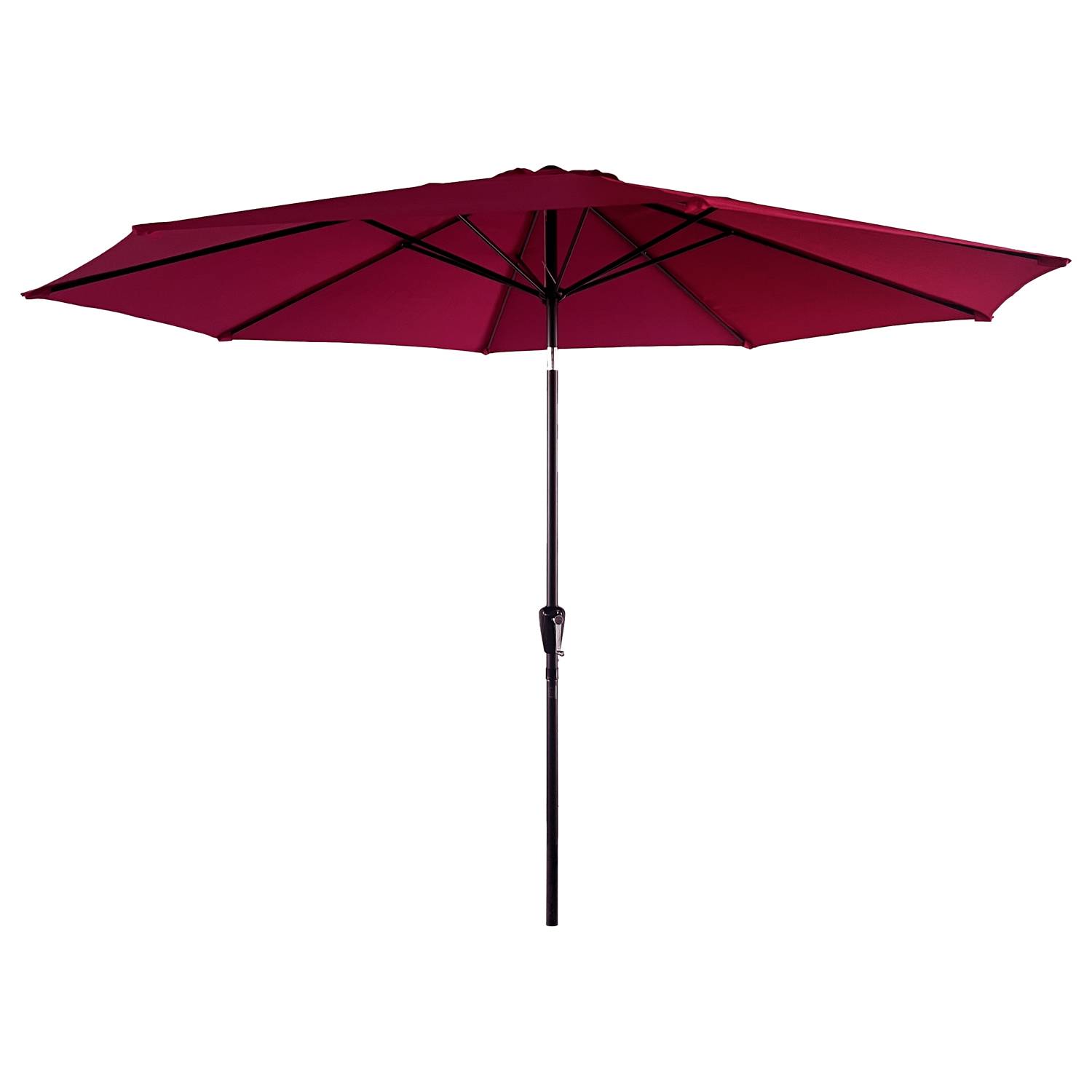 Happy Garden - Parasol droit HAPUNA rond 3,30m de diamètre fuchsia - HAPPY GARDEN - Image 1