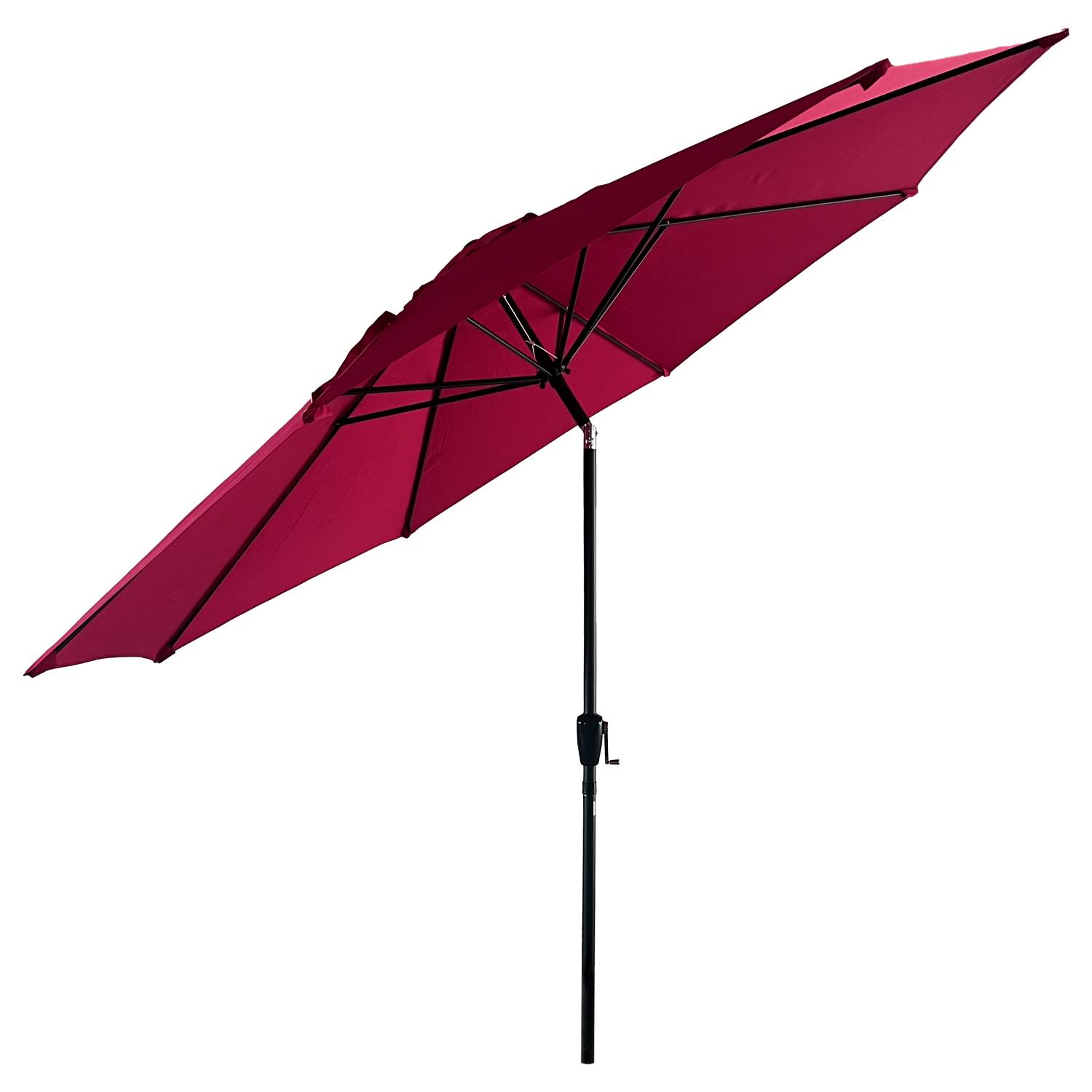 Happy Garden - Parasol droit HAPUNA rond 3,30m de diamètre fuchsia - HAPPY GARDEN - Image 3