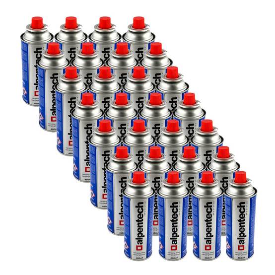 Pack de 28 Cartouches de gaz 250g Butane Bouteille de gaz Camping Réchaud Désherbeur ALPENTECH - Image 1