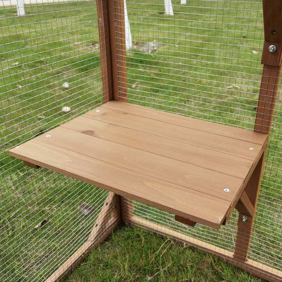 Enclos pour chats en bois avec toit grillagé et porte d’accès sécurisée – Cémonjardin - Image 5