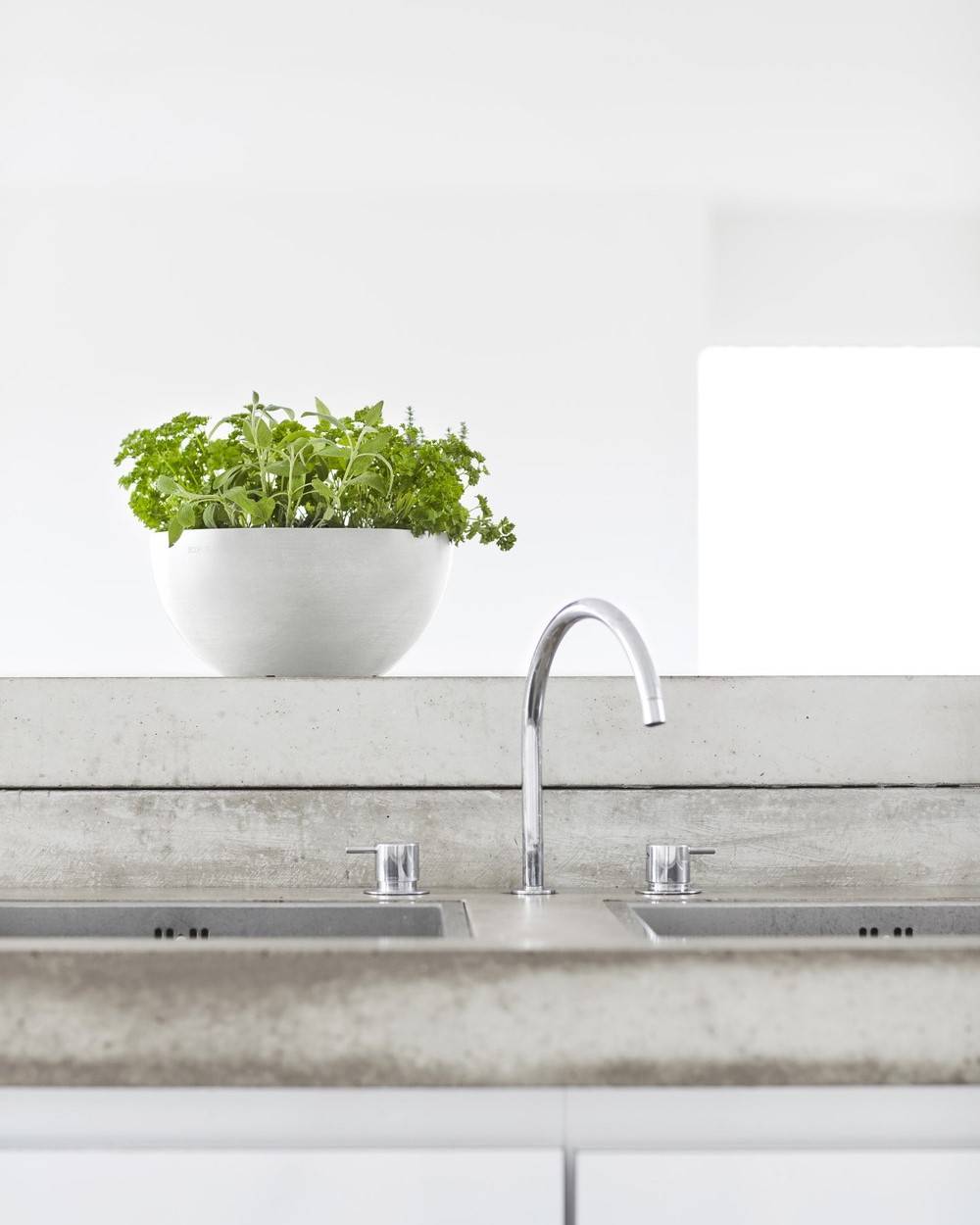 Ecopots - Pot Rond Brussels 25 Blanc Pur - Ø 25 x H. 12 cm - 3,6 L ECOPOTS - Image 4