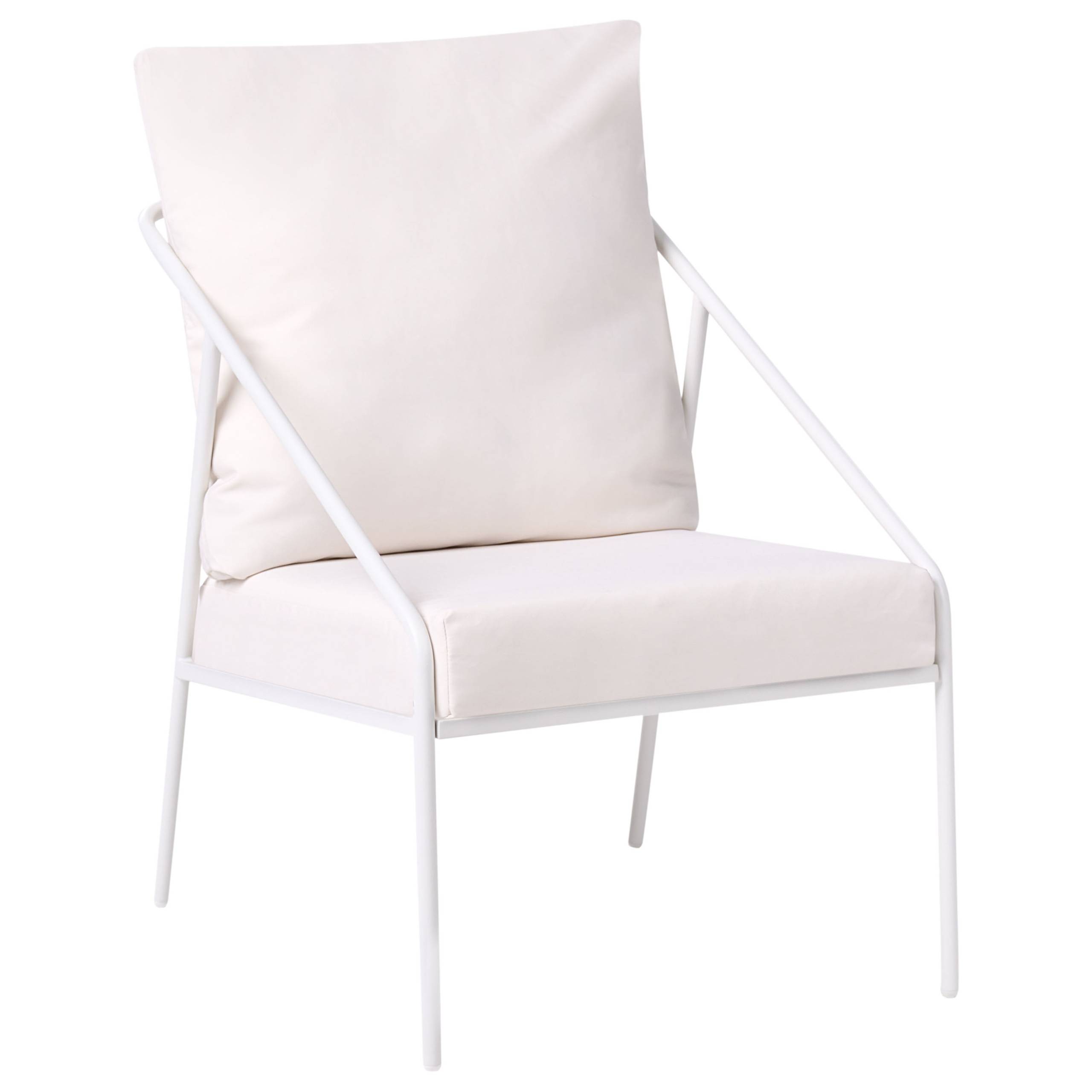 Beliani - Set de jardin, 4 Personnes Acier Blanc USTICA - Beliani - Image 7