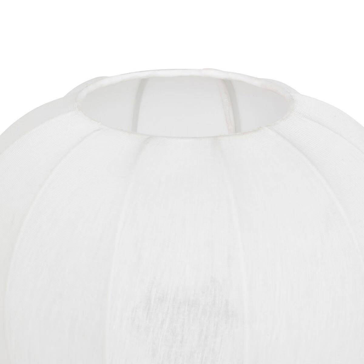 Lampe à Poser en Coton "Tobie" 33cm Blanc & Noir - Image 2