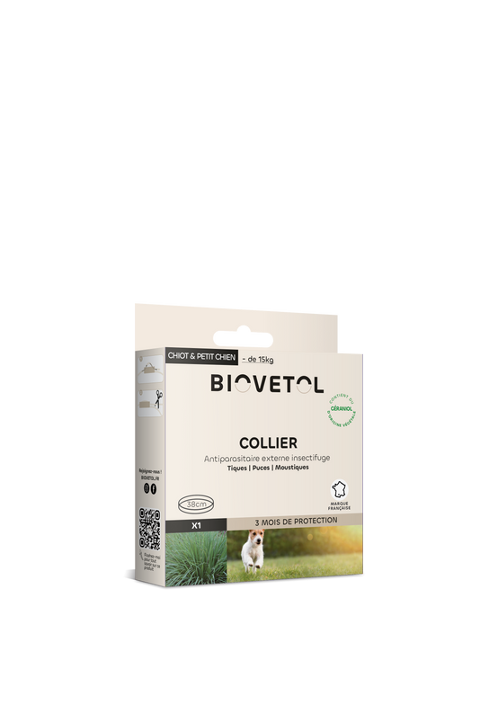 Biovetol - Collier Antiparasitaire pour Chiot et Chien de Petite Taille - Image 1