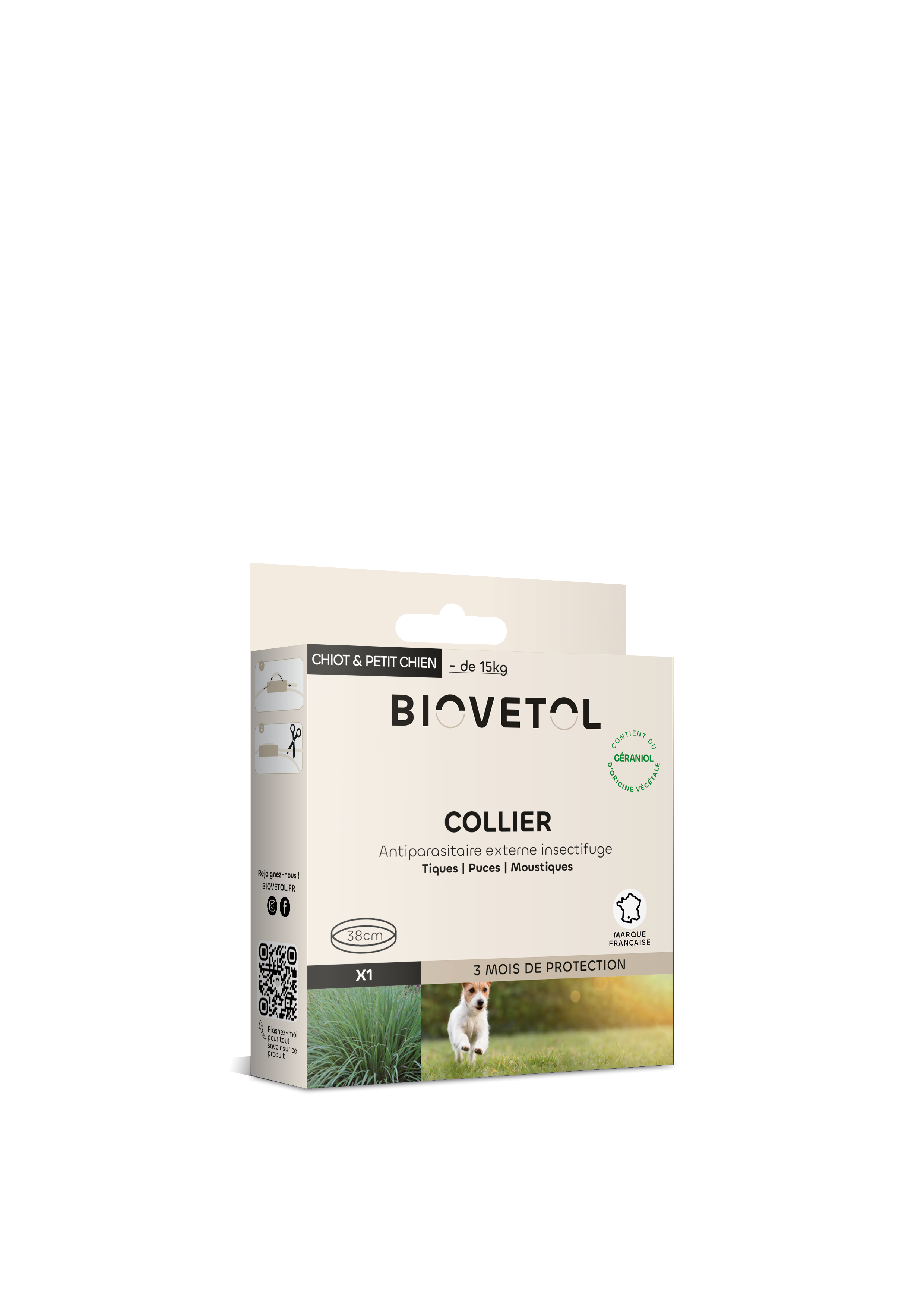 Biovetol - Collier Antiparasitaire pour Chiot et Chien de Petite Taille - Image 1