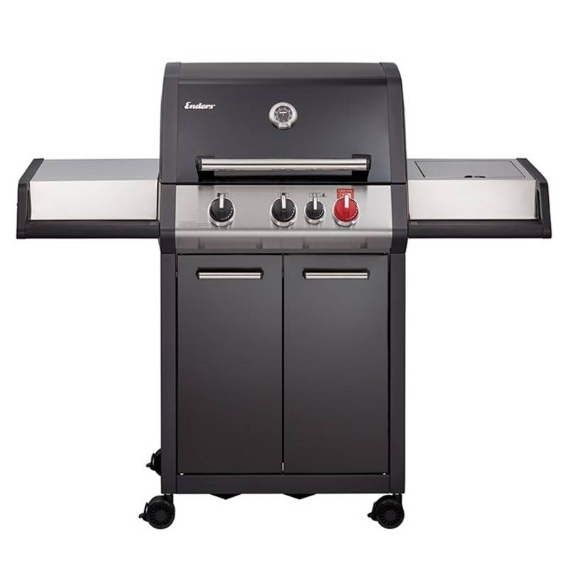 Barbecue Monroe Black Pro 3K Turbo - ENDERS - 3 brûleurs dont 1 Turbo Zone + plaque plancha offerte - Image 2
