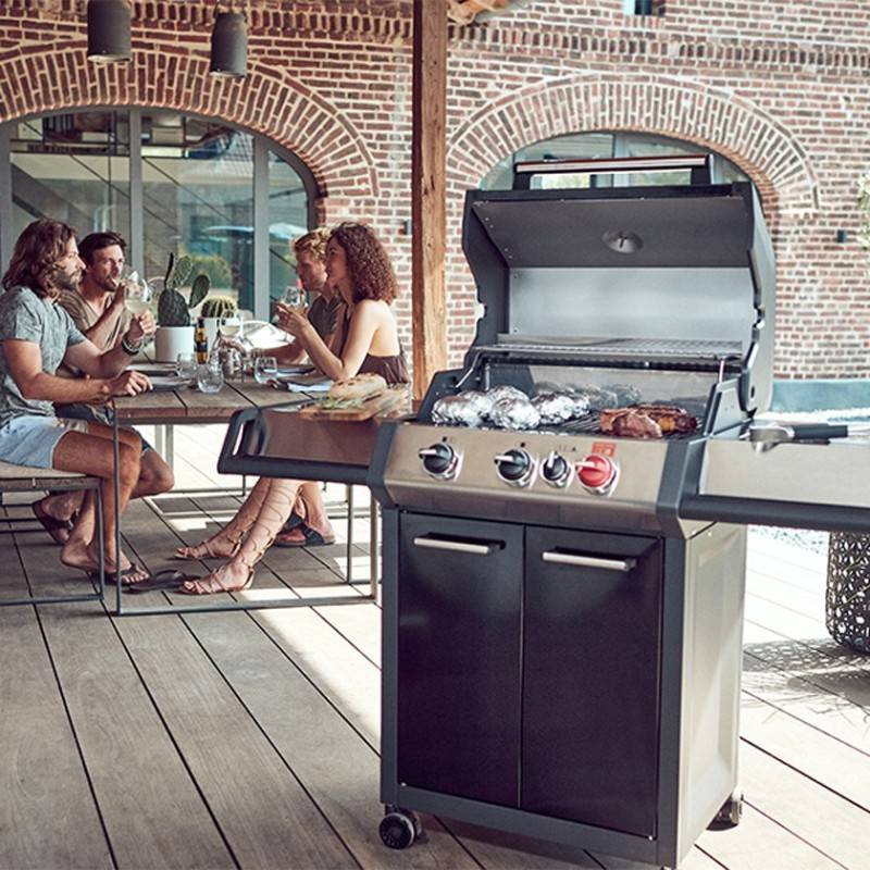 Barbecue Monroe Black Pro 3K Turbo - ENDERS - 3 brûleurs dont 1 Turbo Zone + plaque plancha offerte - Image 6