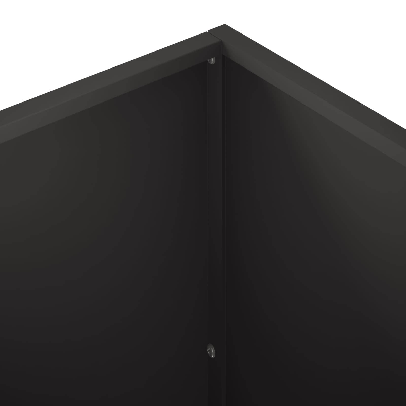 Vidaxl - Cache-pot de jardin 2 pc Noir 80 x 50 x 50 cm vidaXL 8005261 - Image 7