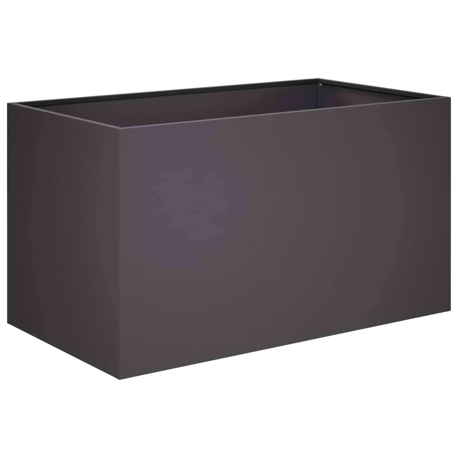 Vidaxl - Cache-pot de jardin 2 pc Noir 80 x 50 x 50 cm vidaXL 8005261 - Image 4