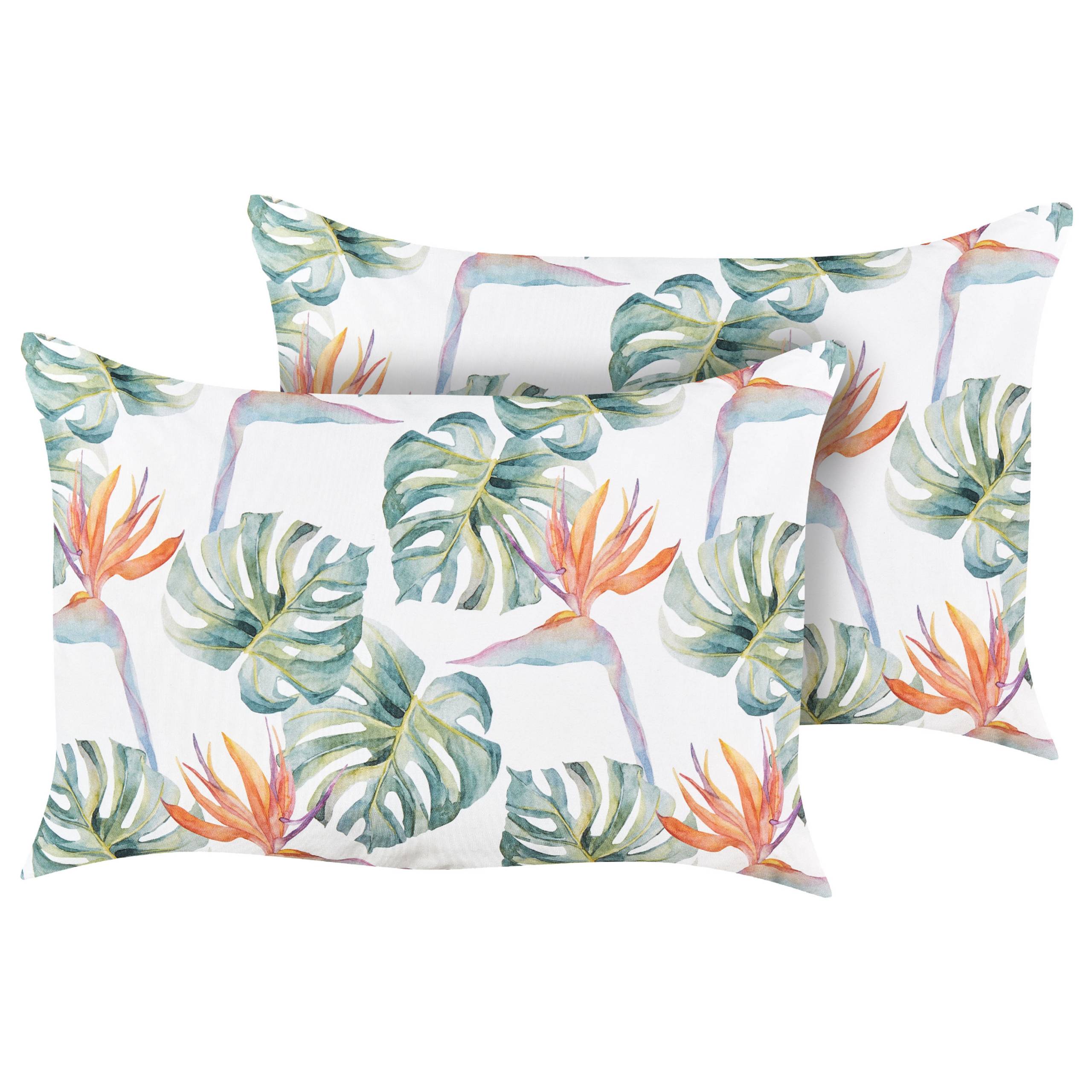 Beliani - Coussin d'extérieur Polyester Blanc TORRAZZO Beliani - Image 1
