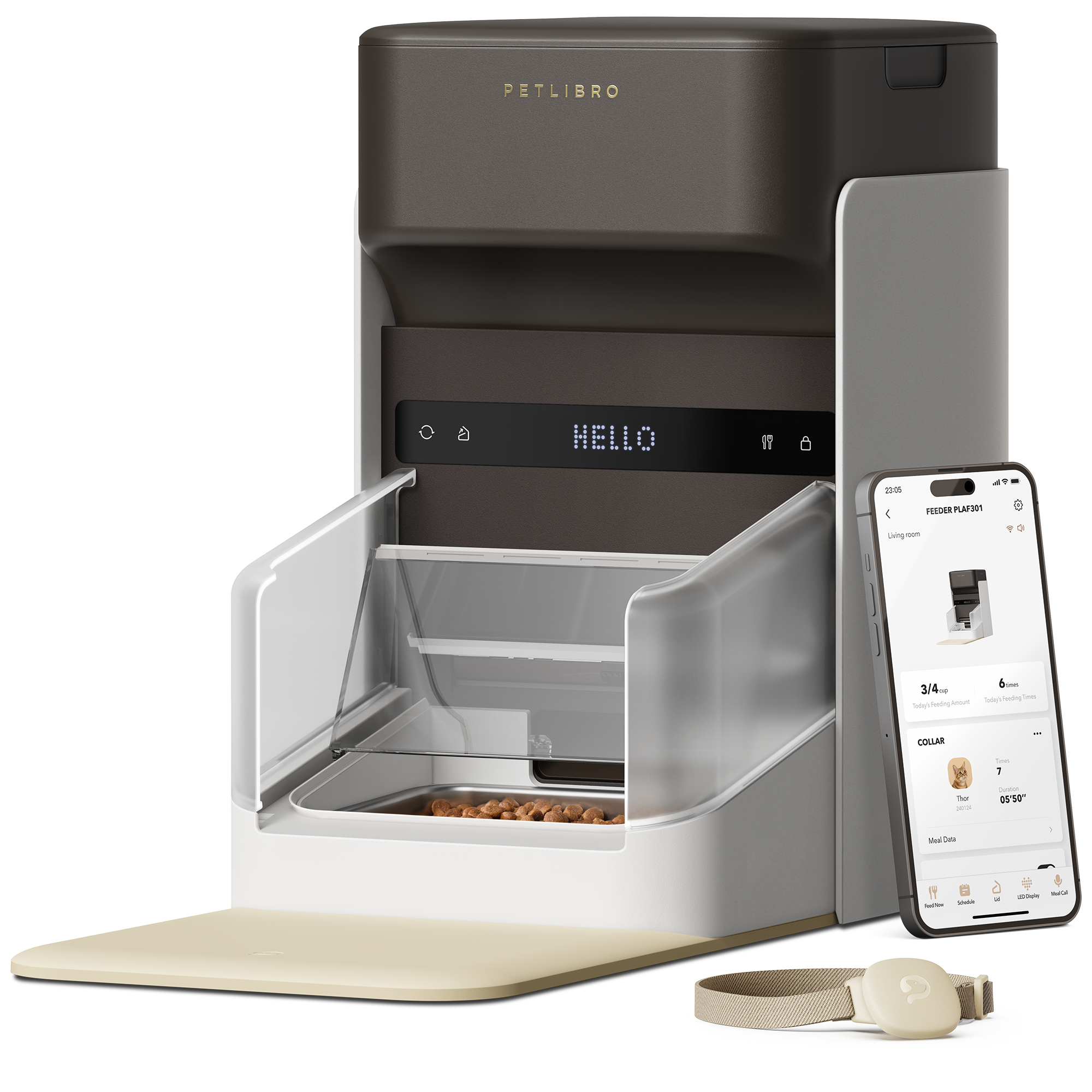 Distributeur automatique de croquettes RFID One pour chat et chien - Petlibro - Image 1