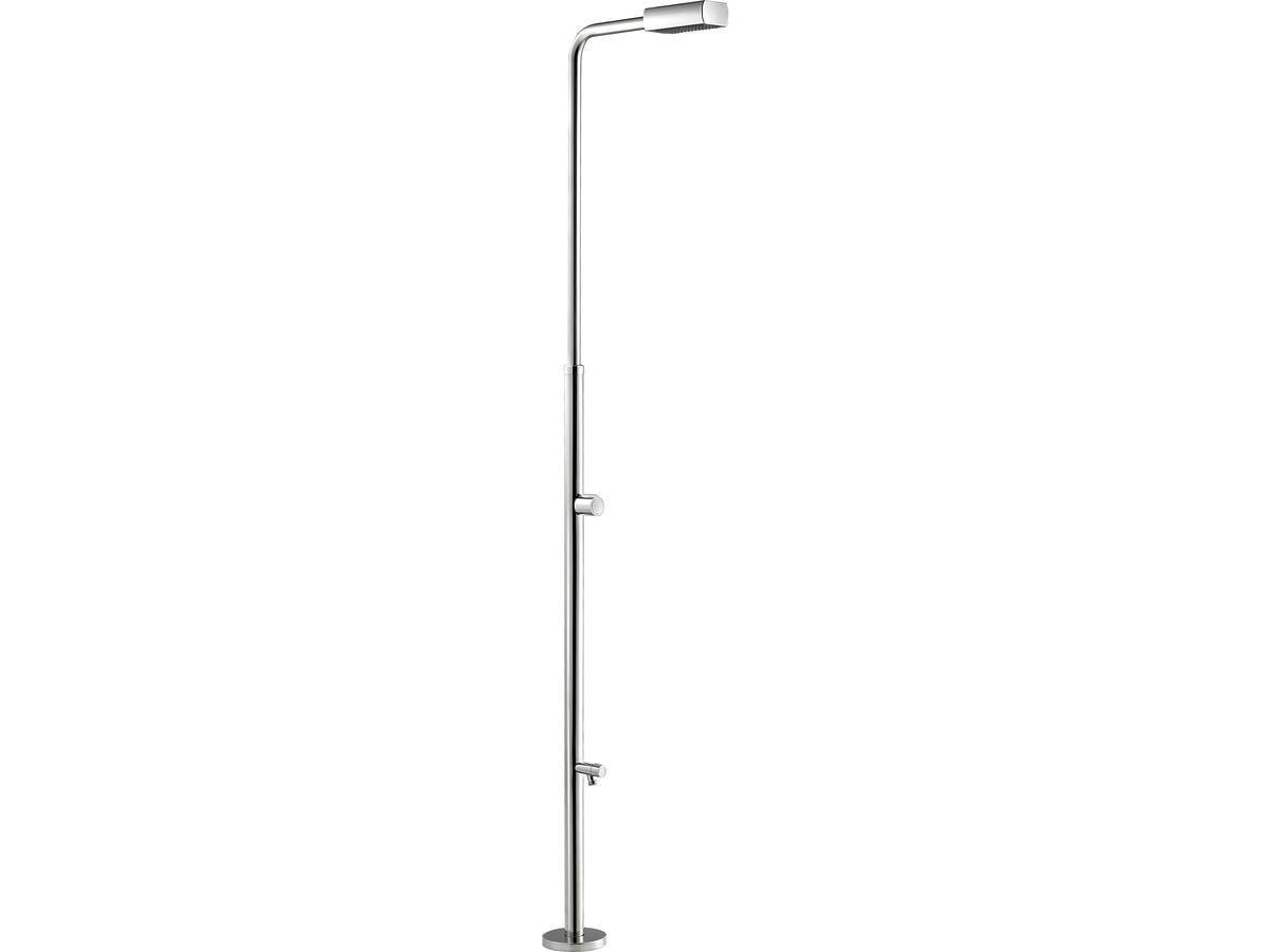 Douche Classique Piscine Avec Rince-pieds "angel" - H.212.8 Cm - Acier -habitat Et Jardin