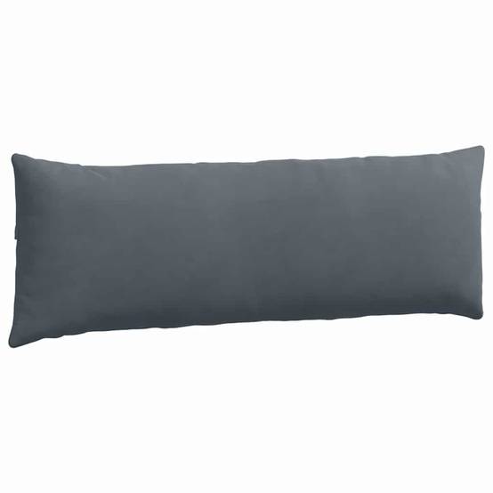 Coussins de Canapé (x2) Velours Côtelé Doux Grande Taille pour Salon Gris Foncé 120x40 cm – ComfortXL Outdoor Living - Image 5