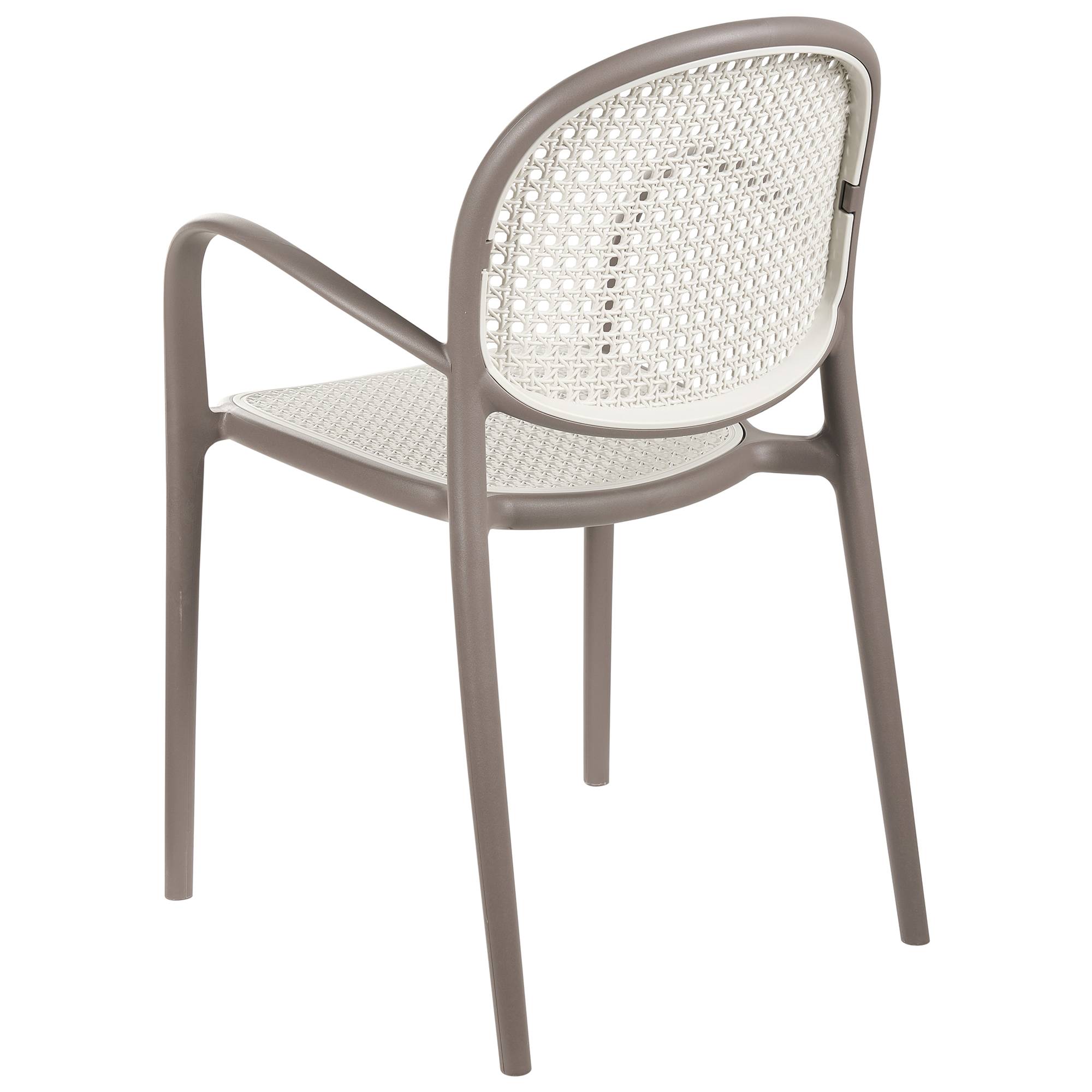 Beliani - Chaise de jardin Polypropylène Marron clair POVOLETTO - 50x50x85- Beliani - Image 3