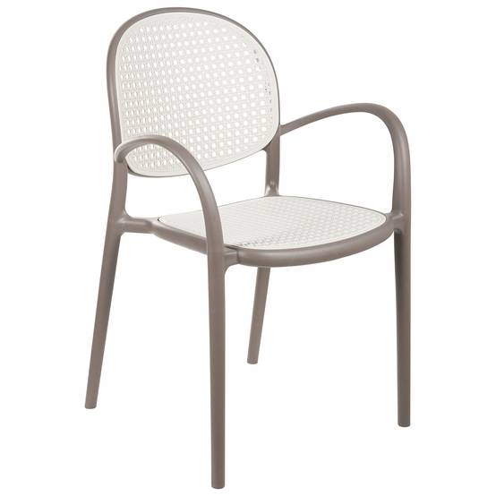 Beliani - Chaise de jardin Polypropylène Marron clair POVOLETTO - 50x50x85- Beliani - Image 2
