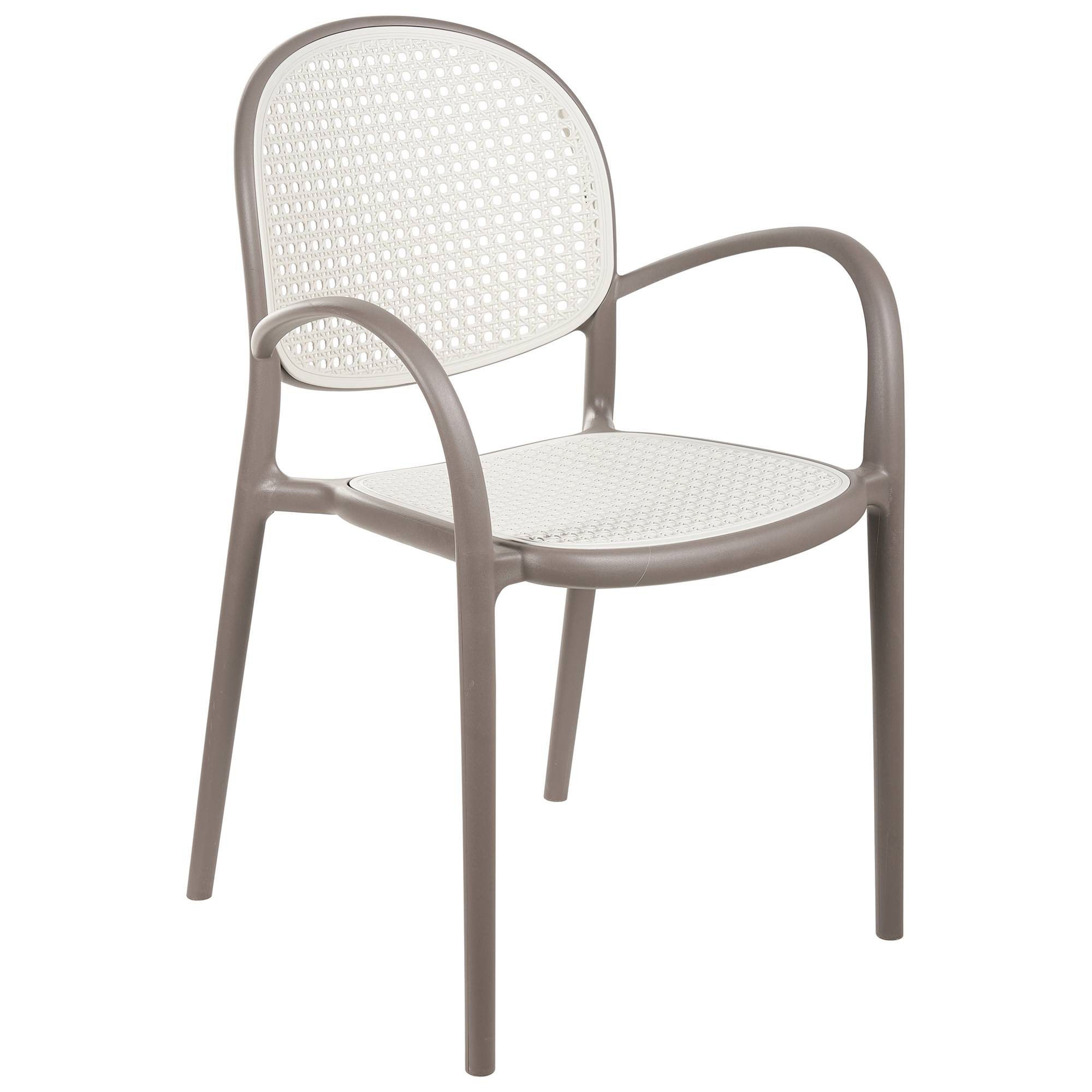 Beliani - Chaise de jardin Polypropylène Marron clair POVOLETTO - 50x50x85- Beliani - Image 2