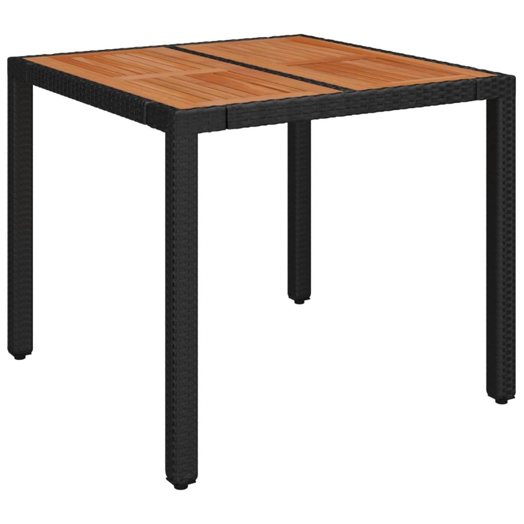 Vidaxl - Ensemble à manger de jardin coussins 5pcs Noir Résine tressée vidaXL 3185075 - Image 8