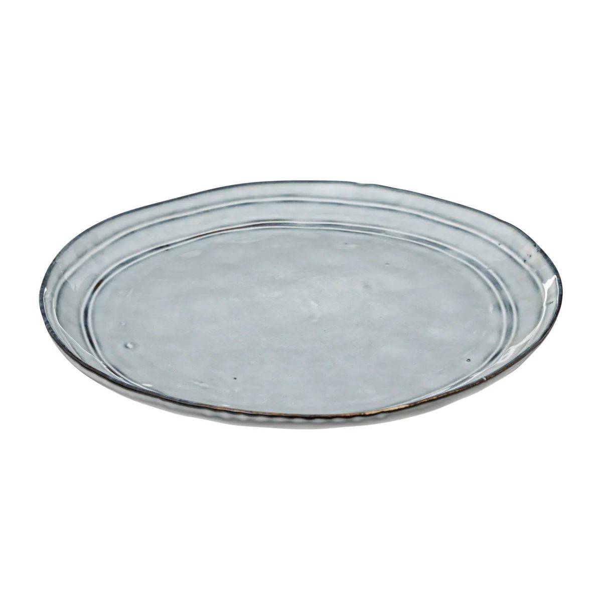 Service de Table 12 Pièces "Flower" 26cm Bleu - Image 3