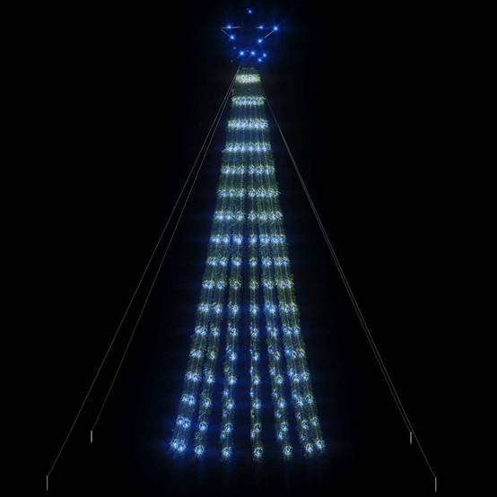 Sapin de Noël | Arbre de Noël à LED 275 LED bleu 180 cm Maison Chic - Image 3