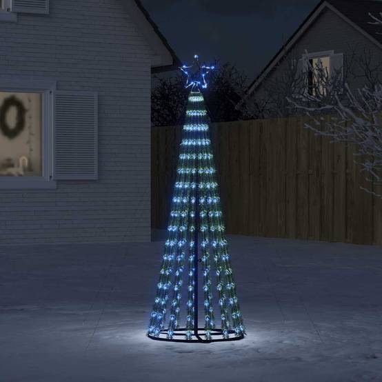 Sapin de Noël | Arbre de Noël à LED 275 LED bleu 180 cm Maison Chic - Image 2
