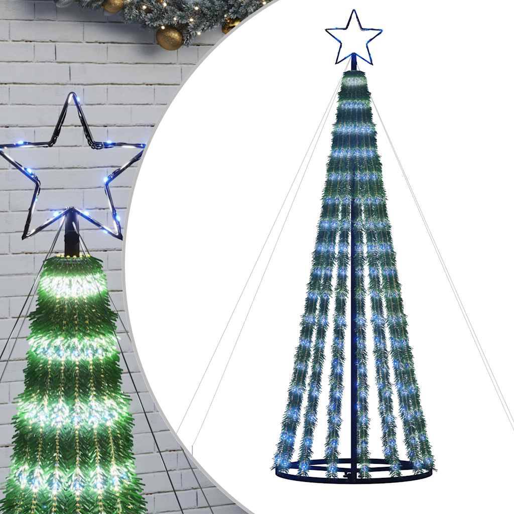 Sapin de Noël | Arbre de Noël à LED 275 LED bleu 180 cm Maison Chic - Image 1