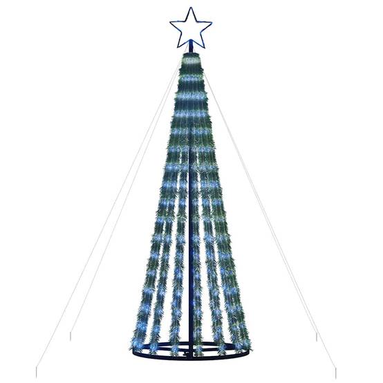Sapin de Noël | Arbre de Noël à LED 275 LED bleu 180 cm Maison Chic - Image 4