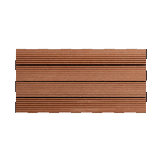 Dalle en composite Snap & Go (lot de 4) - Brun 30 x 60 cm - Snap & Go - Image 1