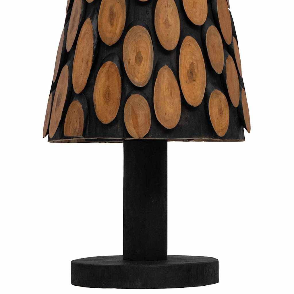 Sapin de Noël en bois de teck massif décoratif pour intérieur Marron 150 cm – ComfortXL Outdoor Living - Image 9