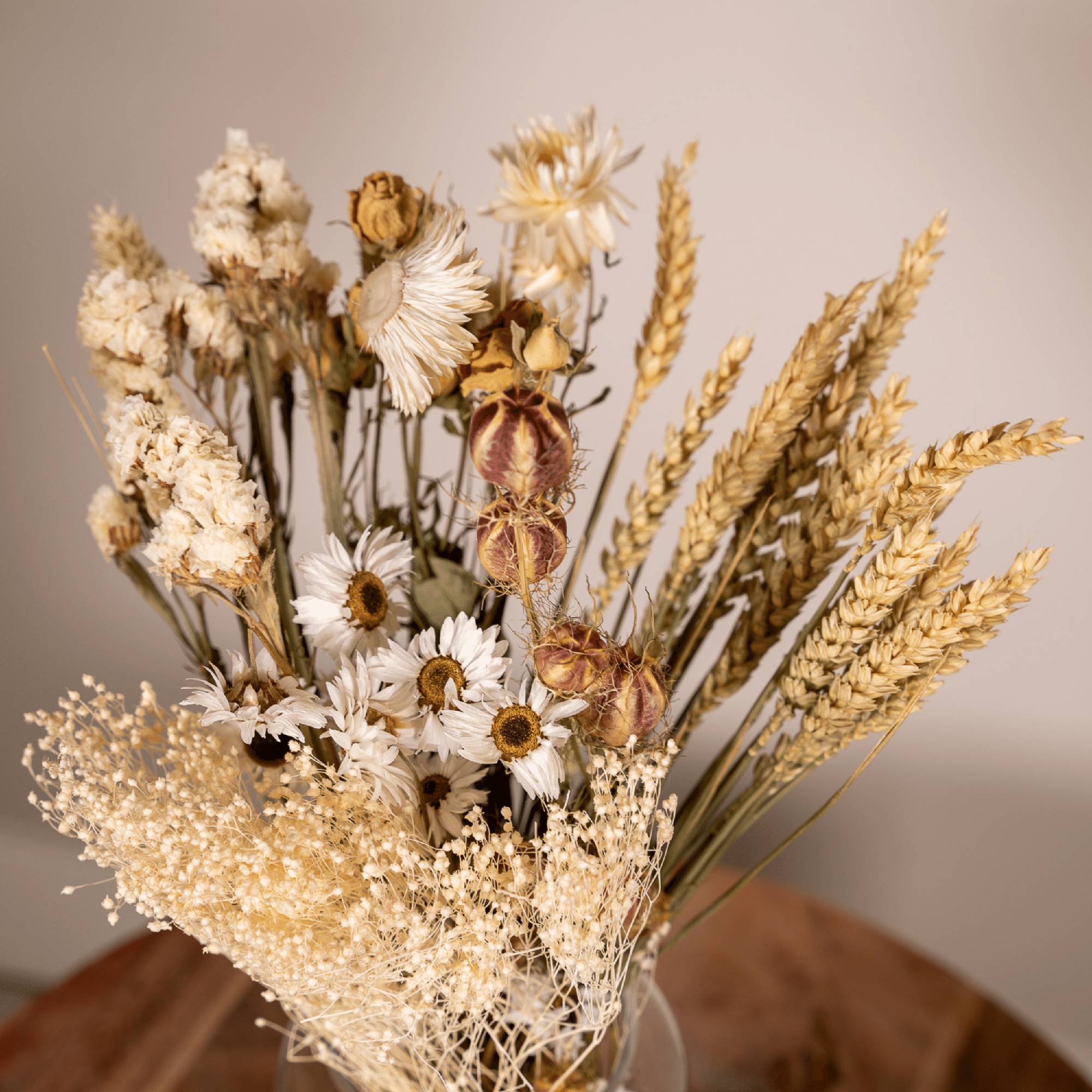 PANGIVO - Bouquet de fleurs séchées végétal naturel 15 x 15 x 35 cm - PANGIVO - Image 3