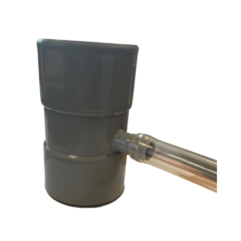 Collecteur de gouttière gris pour récupération d'eau EMP ROTOMOULAGE - Image 1