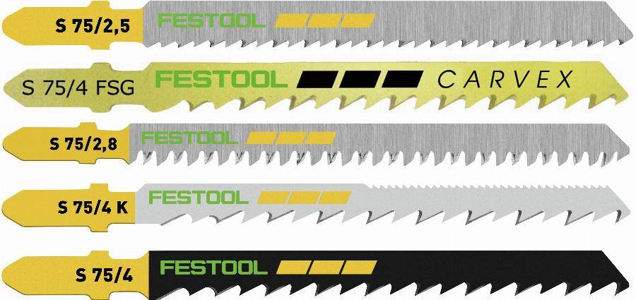 Jeu de lames de scie sauteuse STS-Sort/25 W - 25 pièces - FESTOOL - 204275