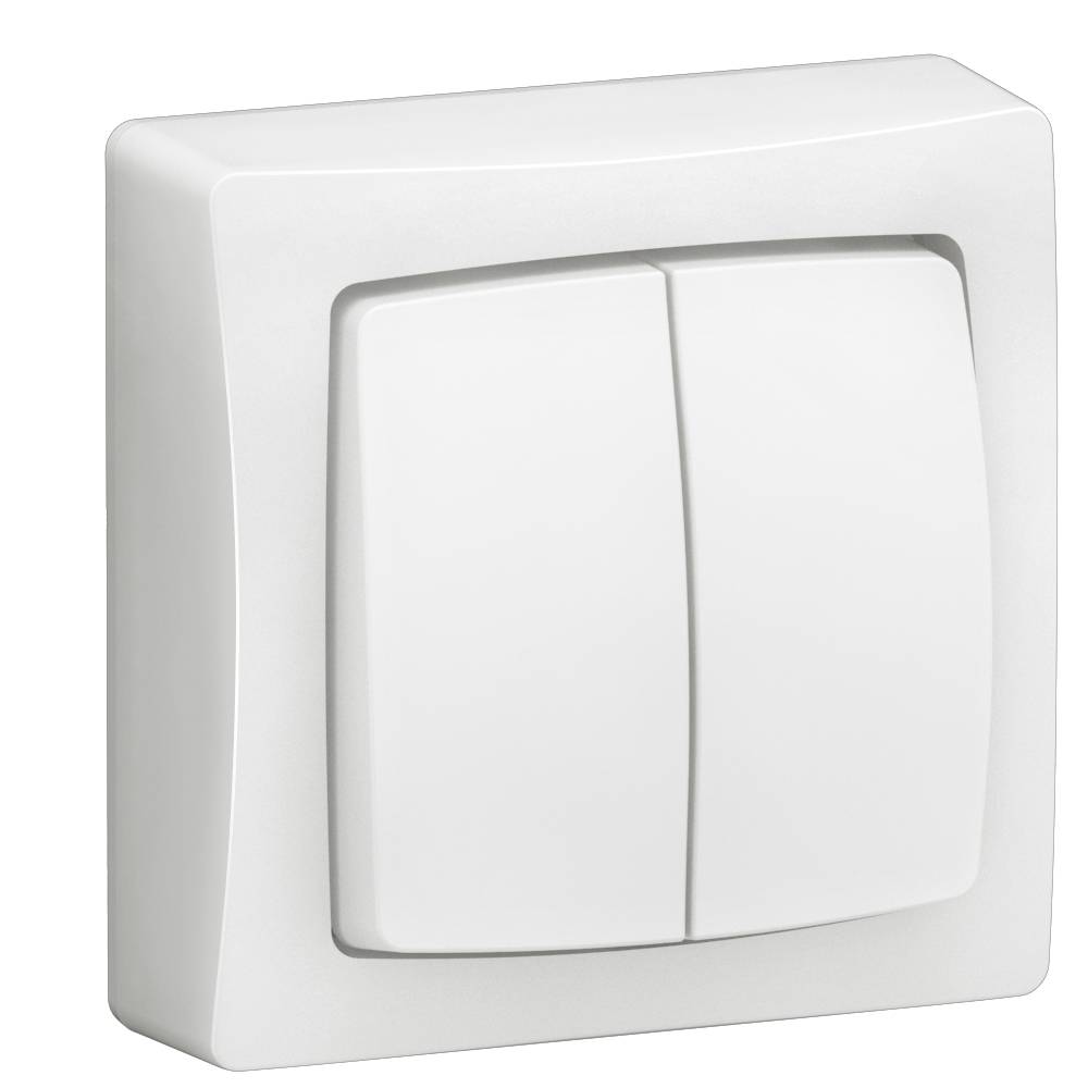 Legrand - Interrupteur pour va-et-vient ou bouton poussoir 5 en 1 saillie complet - LEGRAND - 086020L - Image 1