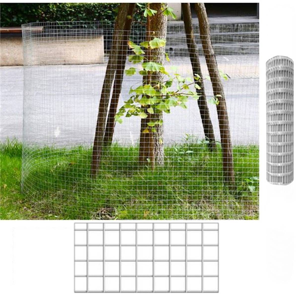 Grillage Souple| 0,5X5 M| Composition 100% Acier Galvanisé| Rouleau Grillage| Fil Électrosoudé| 13X13MM - Image 2