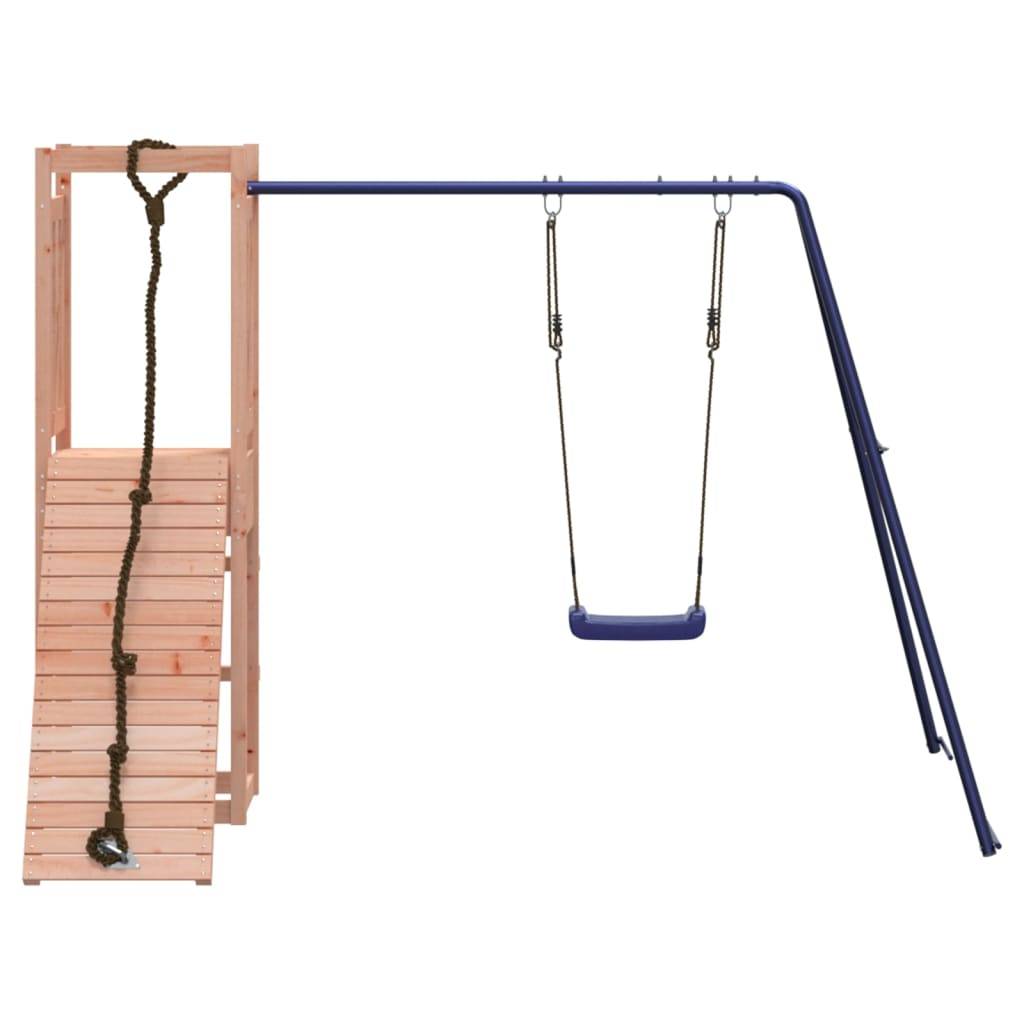 Helloshop26 - Aire de jeux d'extérieur balançoires toboggan portiques robuste jeux jardin 237 x 184 x 169 cm bois massif de douglas - Image 3