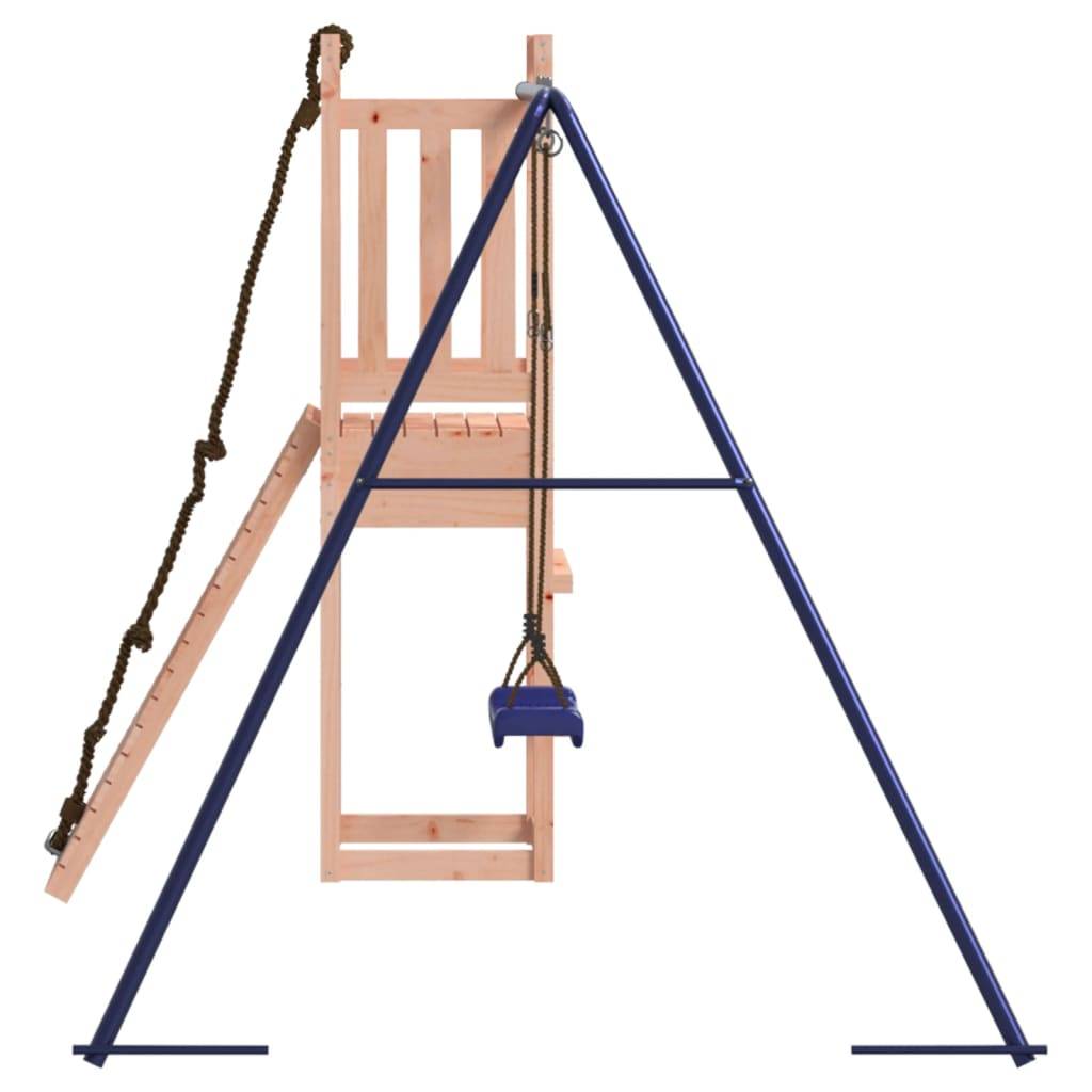 Helloshop26 - Aire de jeux d'extérieur balançoires toboggan portiques robuste jeux jardin 237 x 184 x 169 cm bois massif de douglas - Image 4