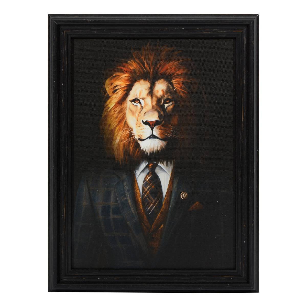 Atmosphera - Toile imprimée Richa 30x40cm noir - Atmosphera Créateur d'intérieur - Image 1