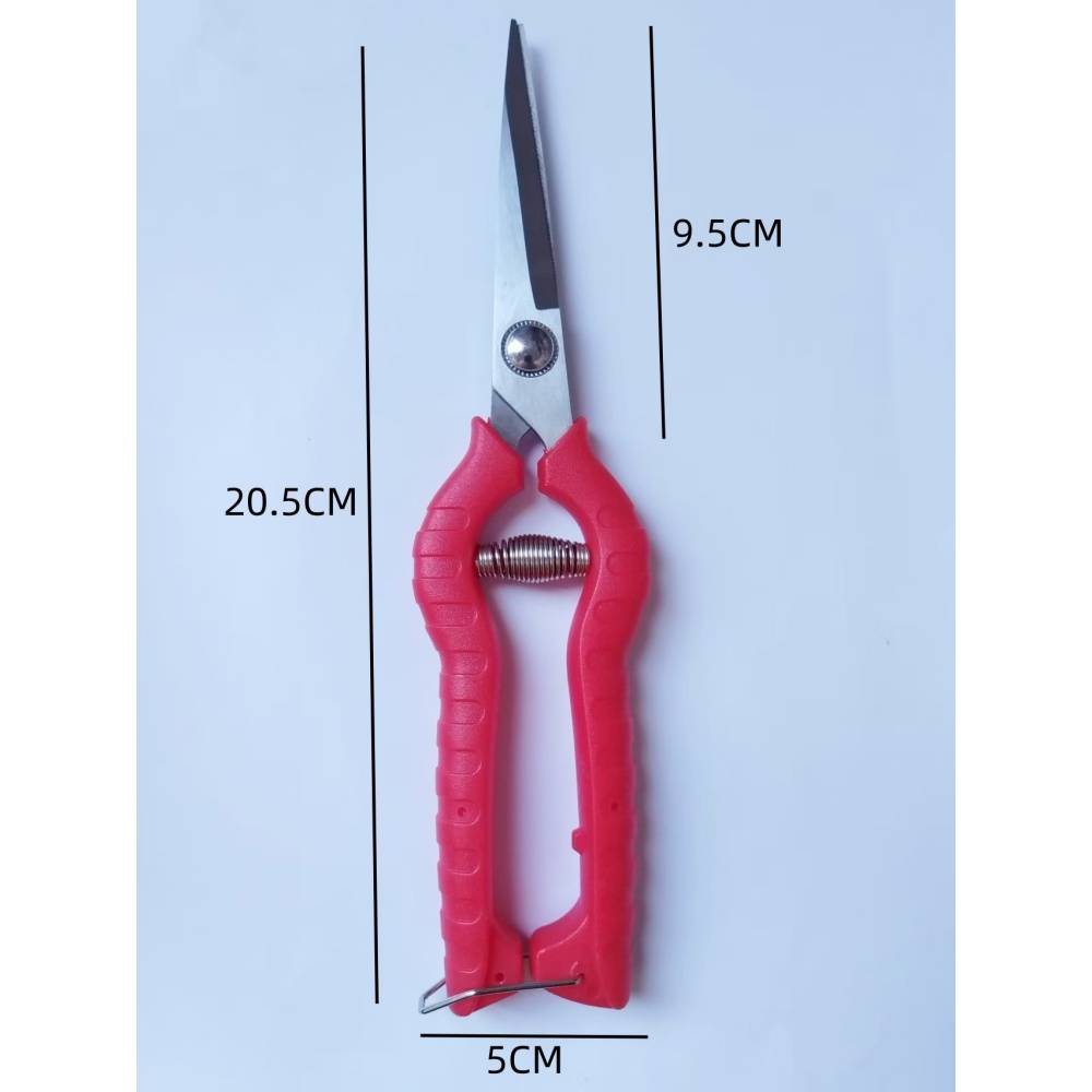 Lot de 2 sécateurs de jardin - Taille branches & fruits - Poignée ergonomique rouge - Living123 - Image 3