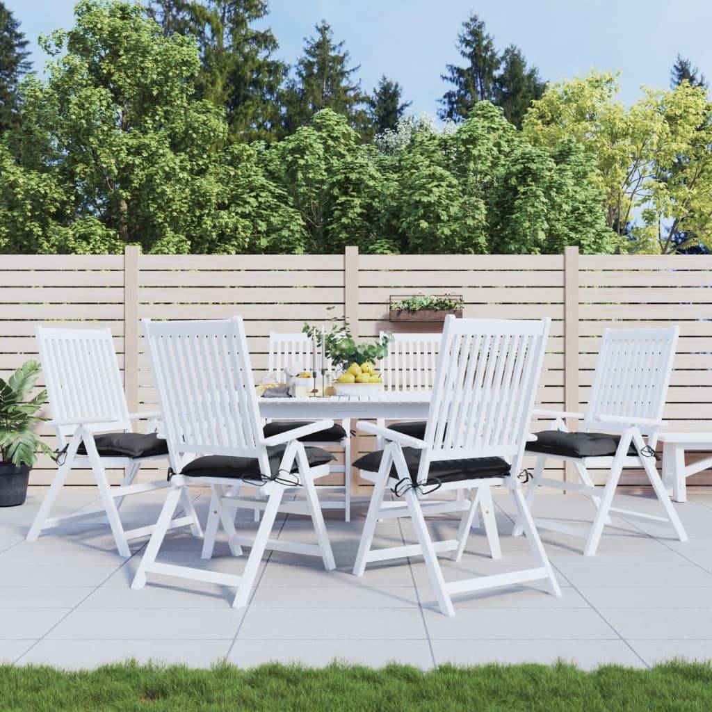 ComfortXL - Lot de 6 Coussins d'Assise Palette Tissu Oxford Épais 7cm pour Salon de Jardin Noir 50x50x7 cm – ComfortXL Outdoor Living - Image 1