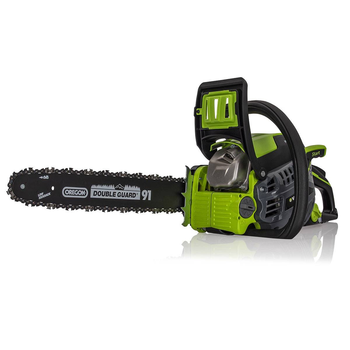 Tronçonneuse thermique 37cm3 Lame 40 cm Guide OREGON Moteur 2T Carburateur Walbro VITO - Image 1
