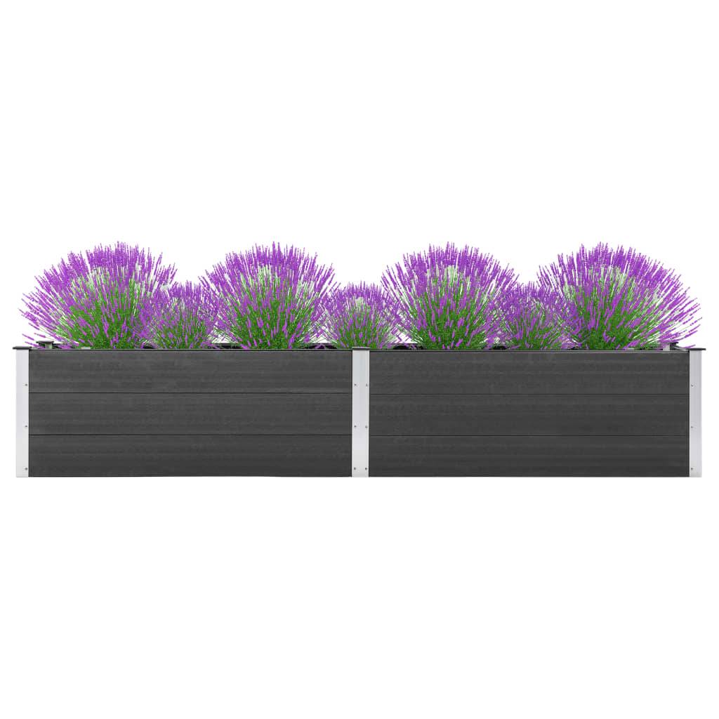 Vidaxl - Lit surélevé de jardin 200x50x54 cm WPC Gris vidaXL 318095 - Image 1
