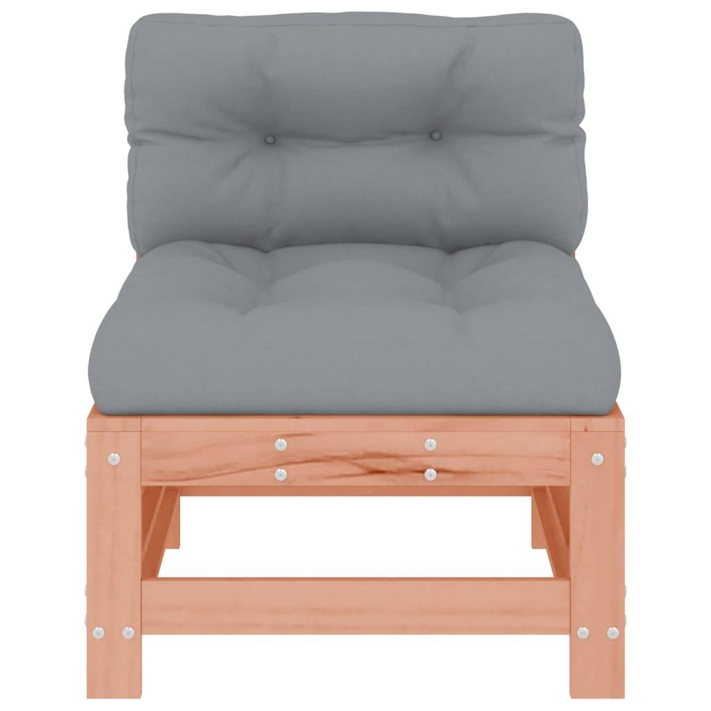 Lot de 2 Canapés centraux en bois de douglas massif durable avec coussins gris pour un salon extérieur sur mesure – ComfortXL Outdoor Living - Image 5