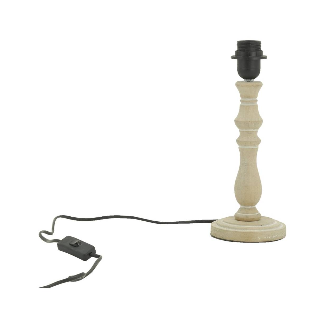 Aubry Gaspard - Pied de lampe en bois sculpté Naturel