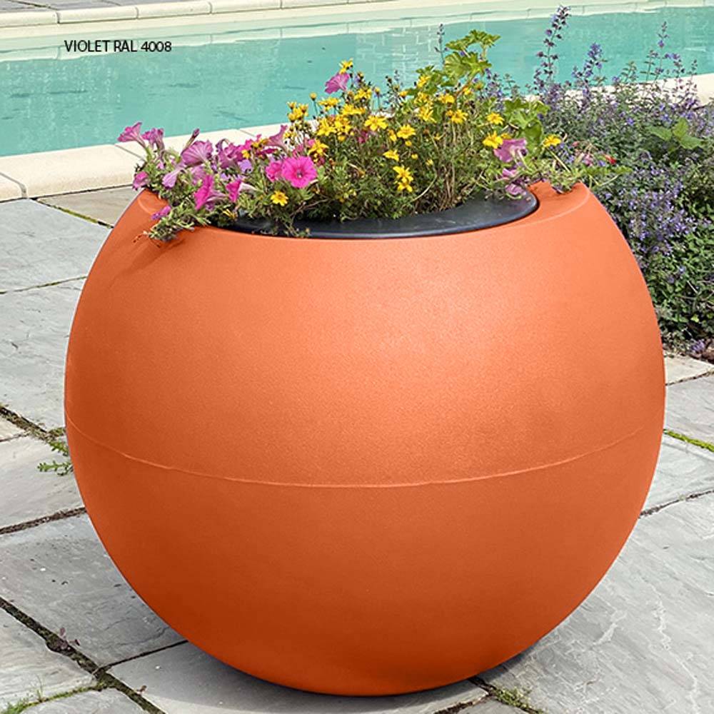 Plast'Up Rotomoulage - Pots de fleurs sphérique xxl speranza 325l-lot de 2 - Image 2
